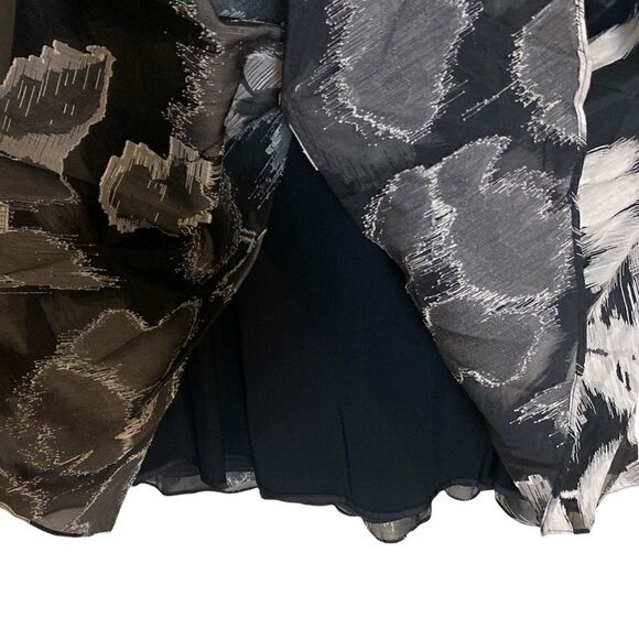 Vera Wang Fit & Flare V Neck Sleeveless Mini Dress - Picture 8 of 12